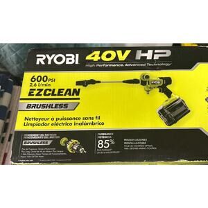 Ryobi 40V HP Brushless EZCleanCordless Cold Water Power Cleaner TOOL ONLY